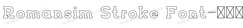 Romansim Stroke Font字体转换